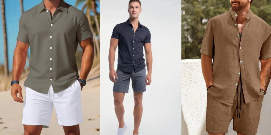 Tailored Shorts + Short-Sleeved Shirt