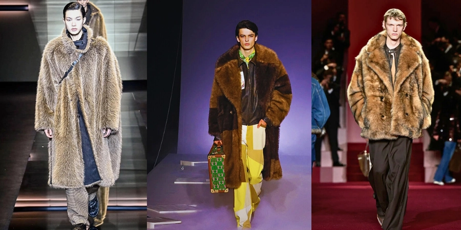 Faux fur coats are all the rage