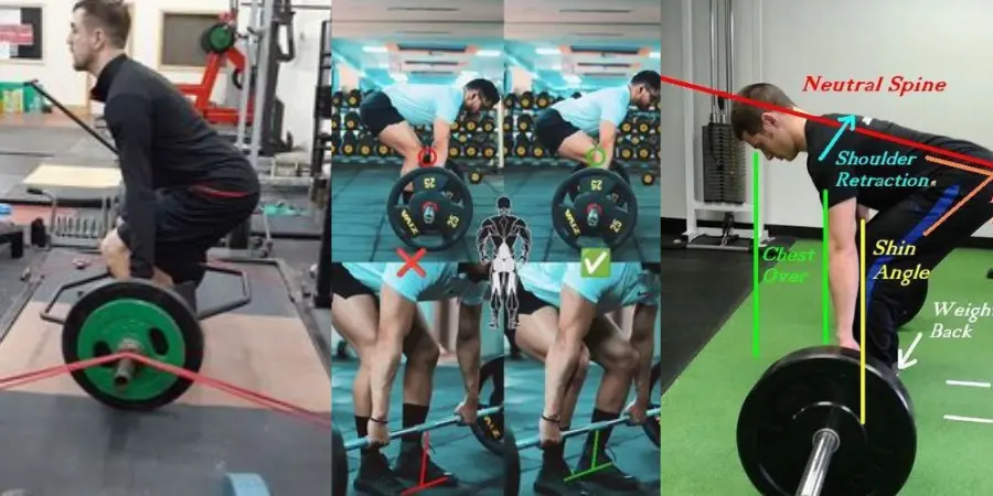The Range of Hinge-Squats Trap Bar Deadlift male modeling