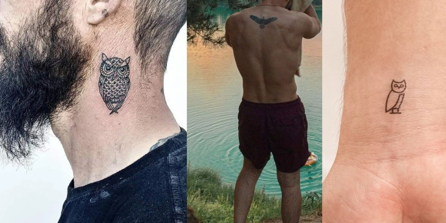 Simple Owl Tattoo