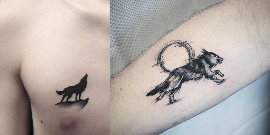 Simple Wolf Tattoo
