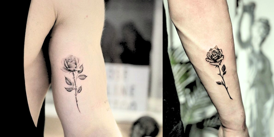 Simple Flower Tattoo