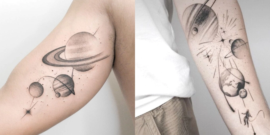 Simple Galaxy Tattoo