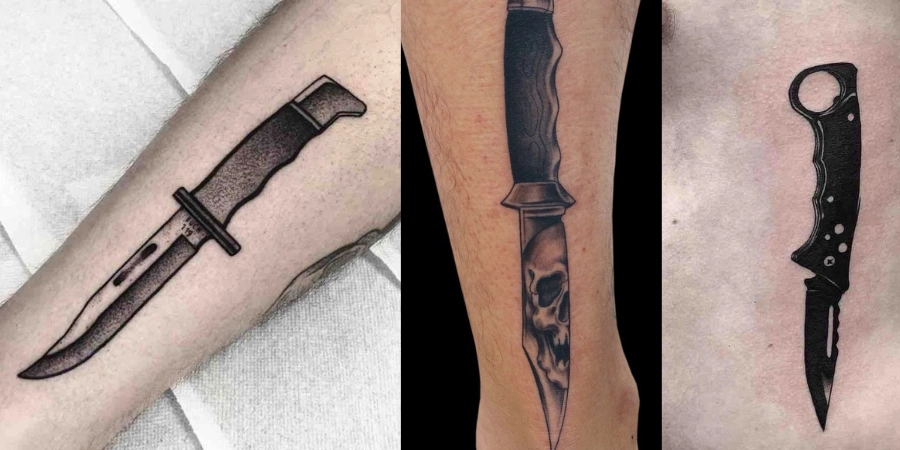 Simple Knife Tattoo