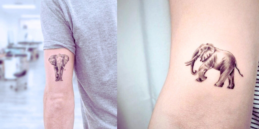 Simple Elephant Tattoo