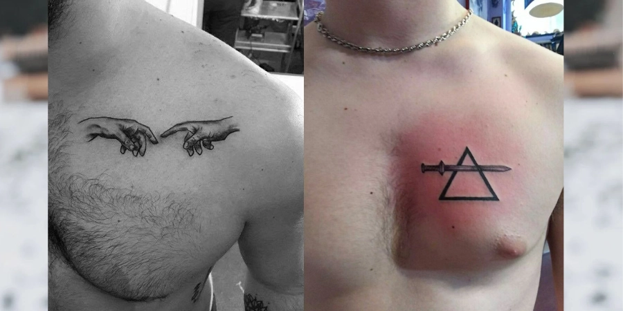 Simple Chest Tattoo