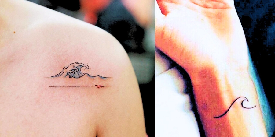 Simple Wave Tattoo