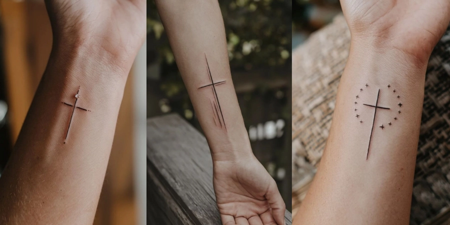 Simple Cross Tattoo