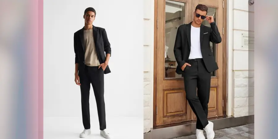 Casual Black Suit
